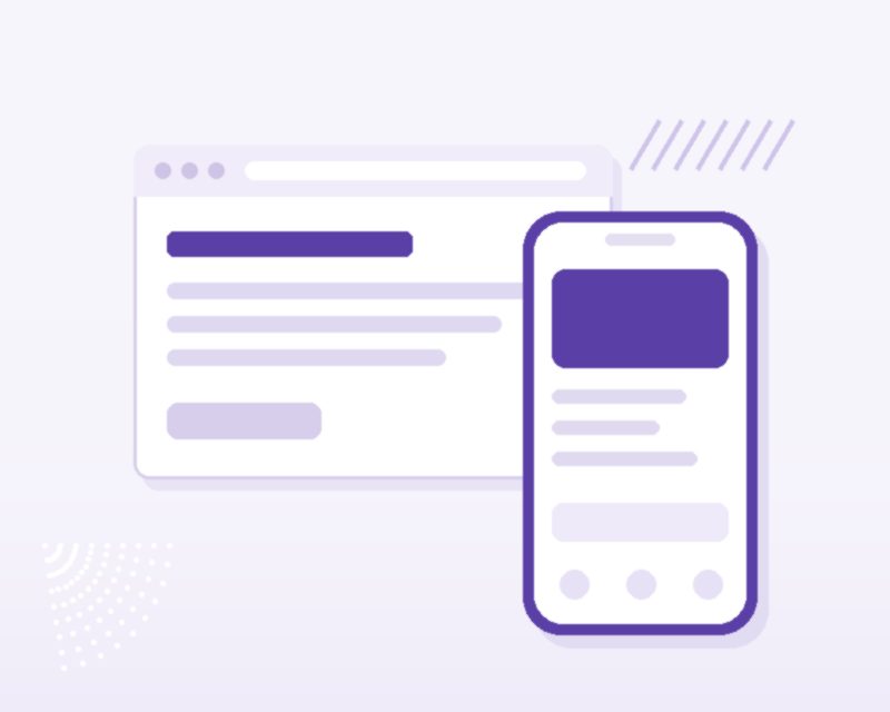 A website turning into a phone app, illustrating how LNative converts a web address into an Android app.